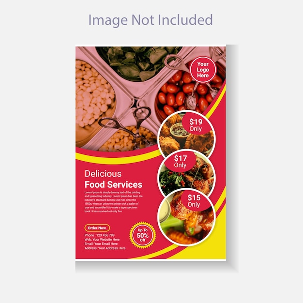 Modern Restaurant Food Flyer Template