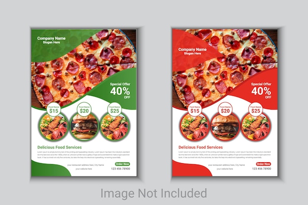 Modern Restaurant Food Flyer Template