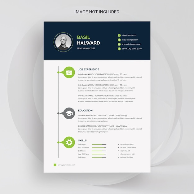 Modern resume cv template