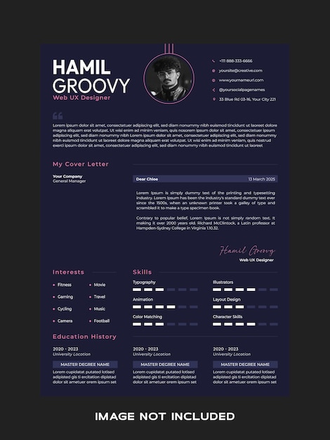 Vector modern resume