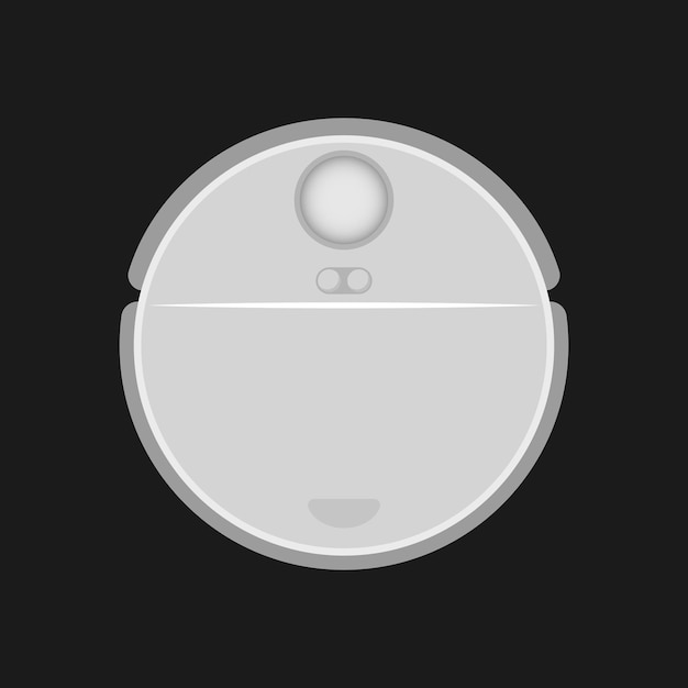 Modern robot vacuum cleaner for house cleaning. Vector