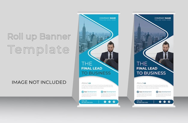 Modern Roll up Banner Template or Corporate Pull up Banner Design for business