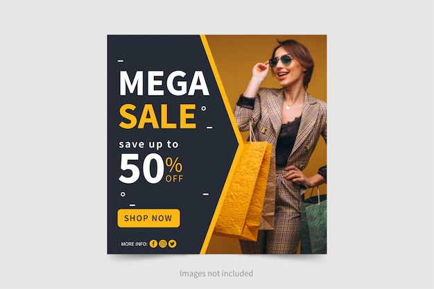 Modern sale banner template