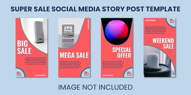 Modern Sale Design Social Media Story Post