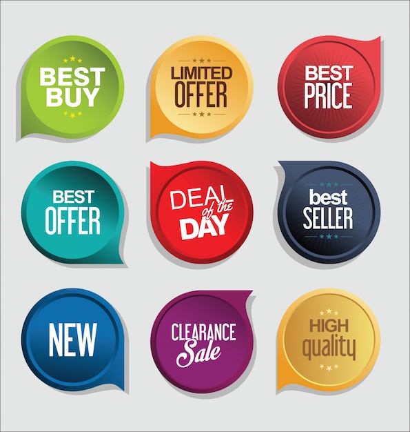 Modern sale stickers