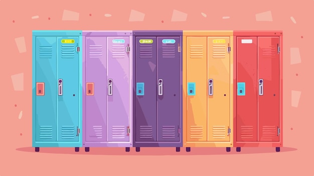 Modern School Locker Room with HighQuality Metal Lockers for Students or Gym Sports