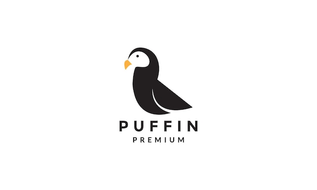 Modern shape puffin bird logo symbol icon vector graphic design illustration