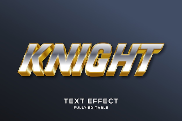 Modern Silver and Gold Text Effect