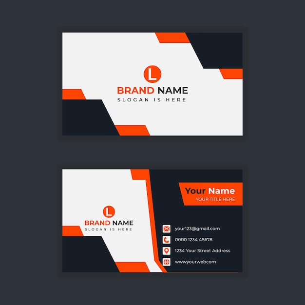 Modern and simple business card design