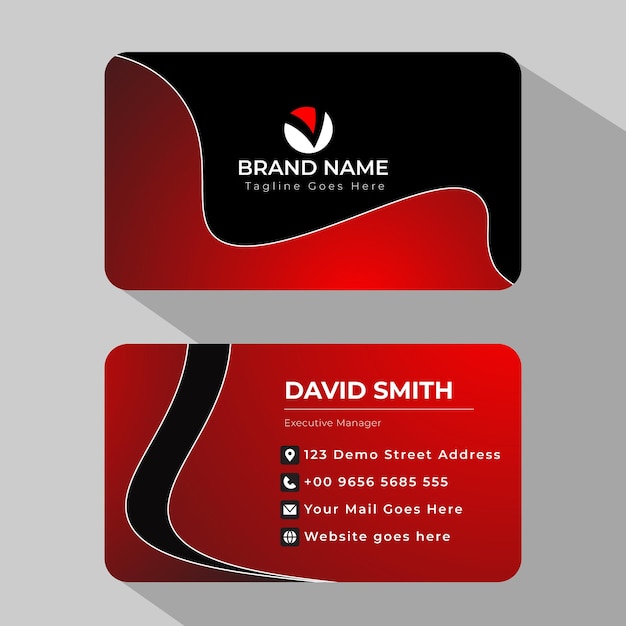 Modern and simple business card template design