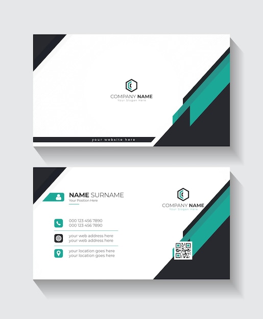 modern and simple business card template for your design