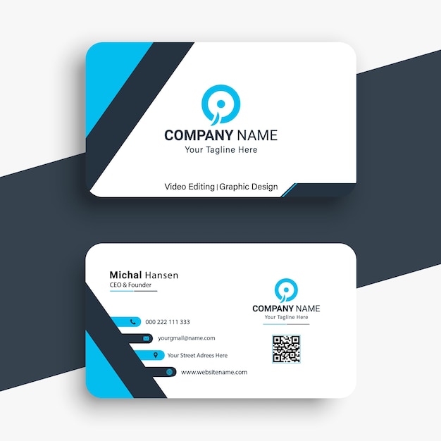 Modern and simple business card template