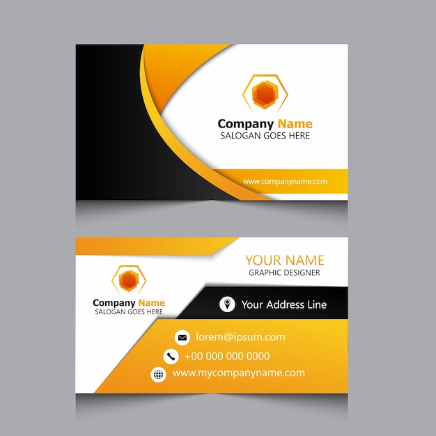 Modern simple business card.