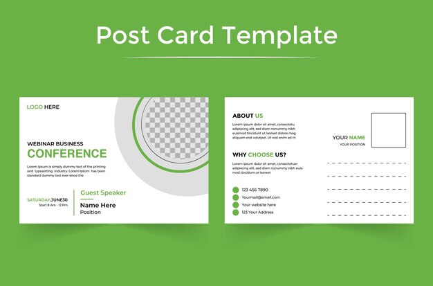 Modern and Simple Business EDDM Postcard or Postcard Template