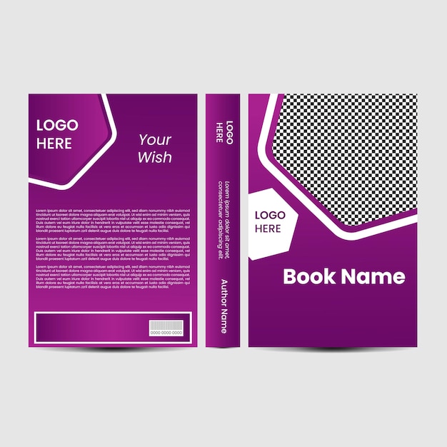 Vector modern simple corporate luxury book cover post design template