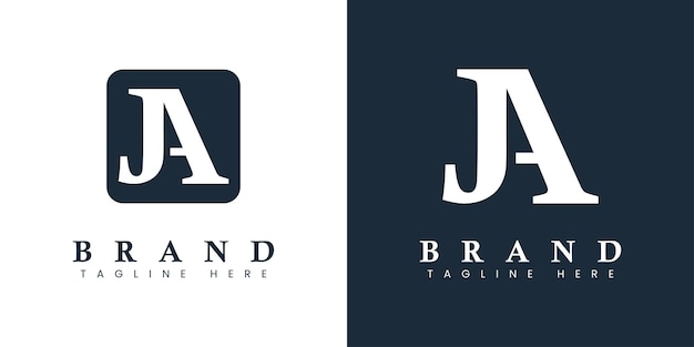 Modern and simple Letter AJ Logo suitable for any business with AJ or JA initials