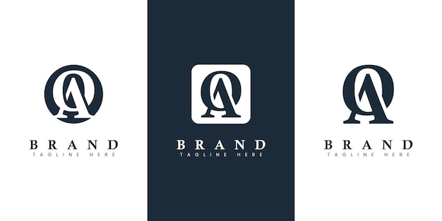 Modern and simple Letter OA Logo suitable for any business with OA or AO initials