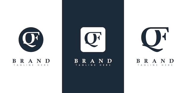 Modern and simple Letter QF Logo suitable for any business with QF or FQ initials