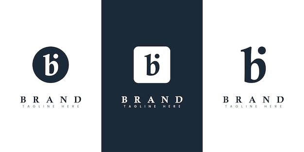 Modern and simple Lowercase BI Letter Logo suitable for any business with BI or IB initials