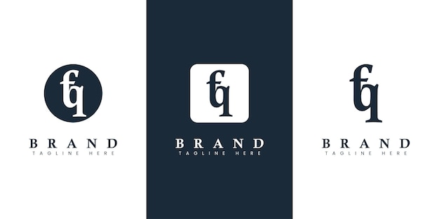 Modern and simple Lowercase FQ Letter Logo suitable for any business with FQ or QF initials