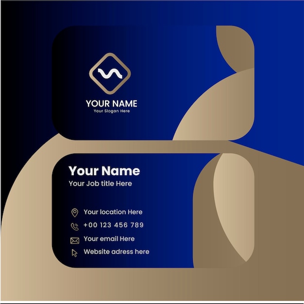 Modern and simple luxury business card