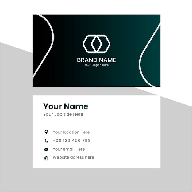 Vector modern and simple luxury business card