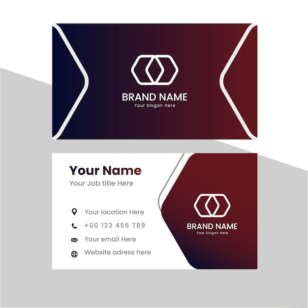 Vector modern and simple luxury business card