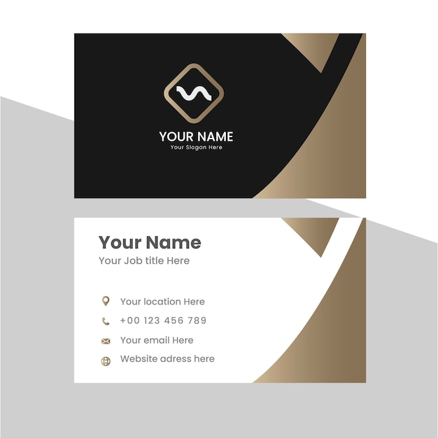 Vector modern and simple luxury business card