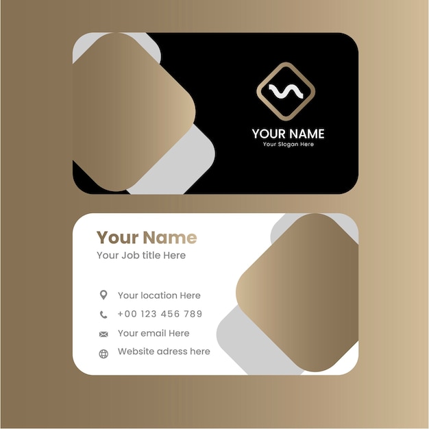 Vector modern and simple luxury business card