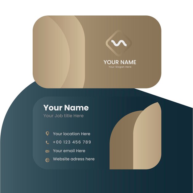 Modern and simple luxury business card