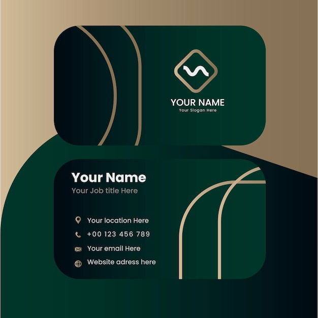 Modern and simple luxury business card