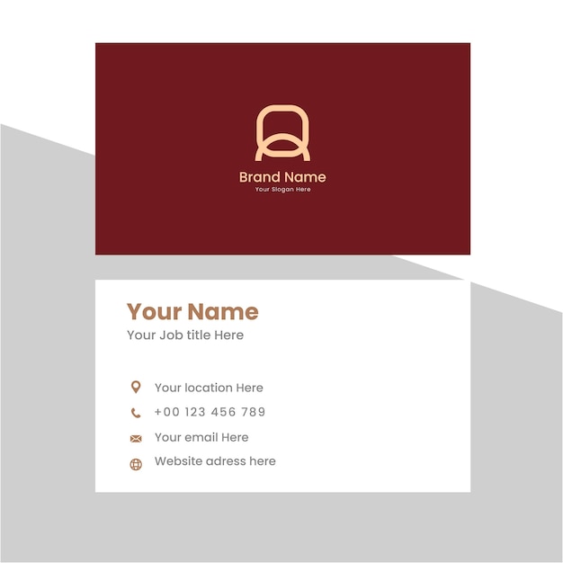 Modern and simple luxury business card