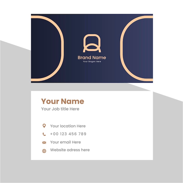 Vector modern and simple luxury business card