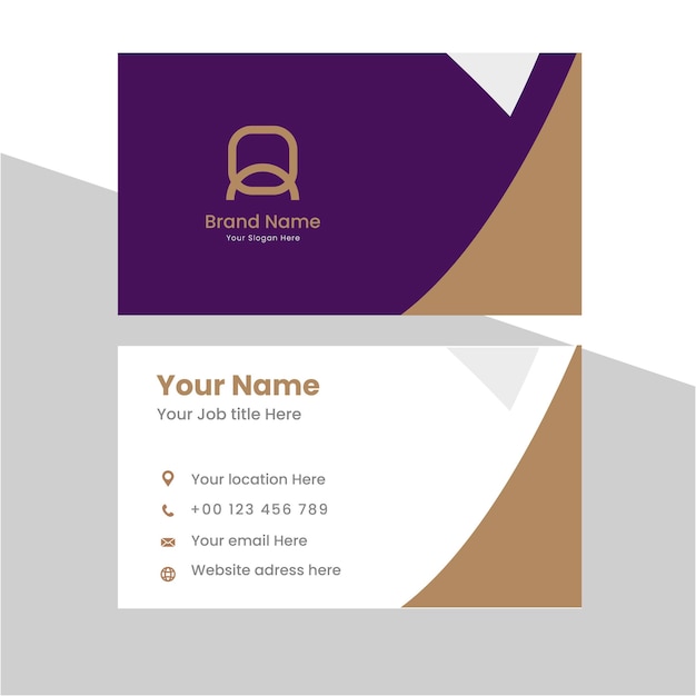 Modern and simple luxury business card