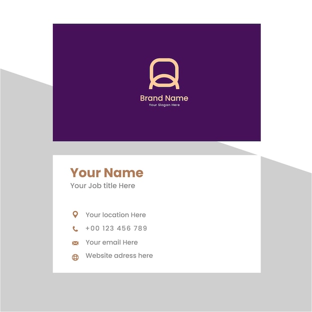 Modern and simple luxury business card