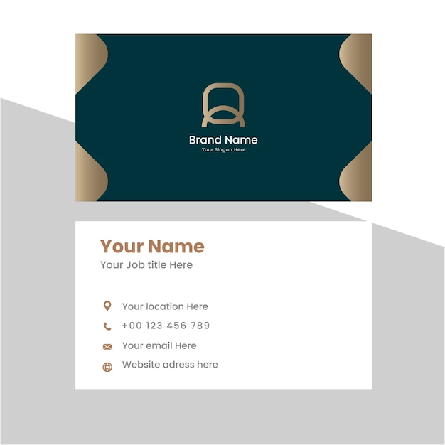 Modern and simple luxury business card