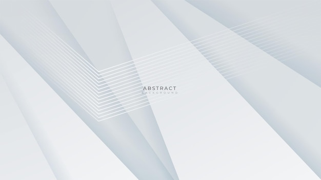 Modern simple minimal white geometric shapes corporate abstract technology background Vector abstract graphic design banner pattern presentation background web template