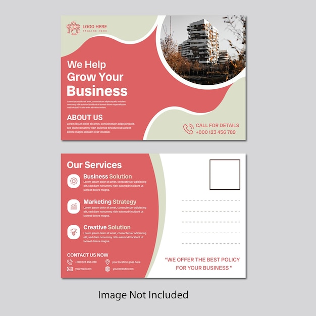 Modern sleek business postcard designs to elevate your brand and boost your marketing efforts