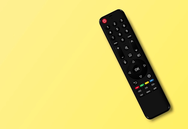 Vector modern smart tv remote control