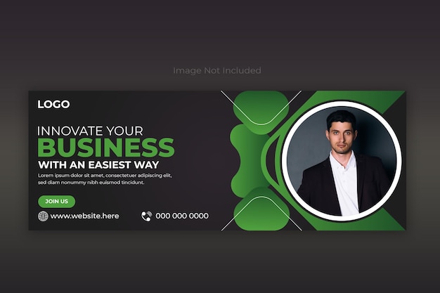 Modern social media cover banner design template for corporate business