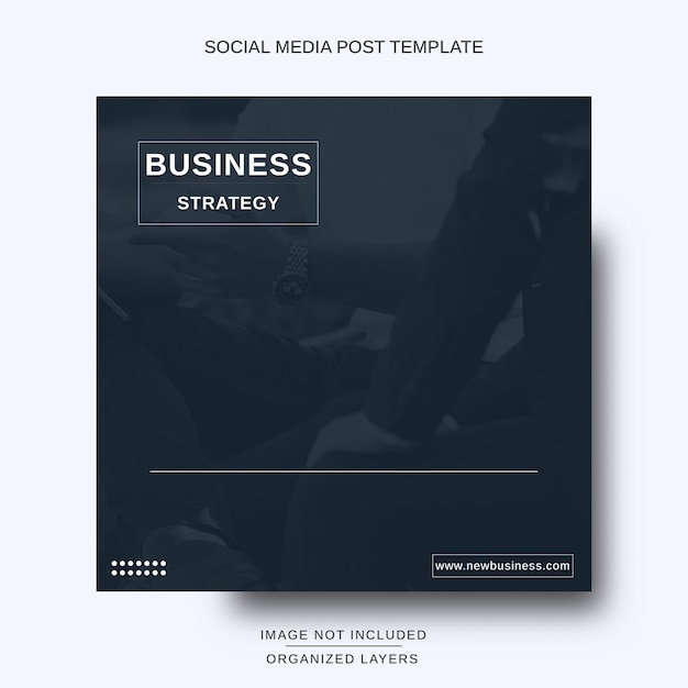 Modern social media post template for Business