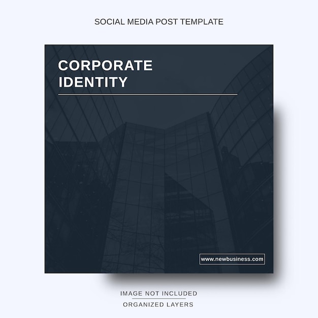 Modern social media post template for Business