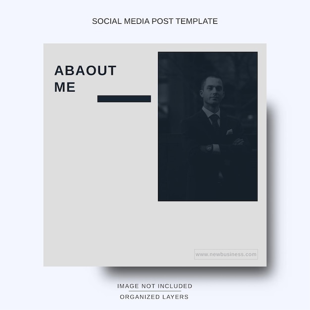 Modern social media post template for Business