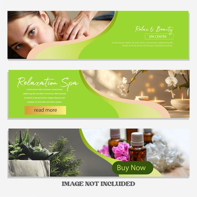 Modern spa flyer template