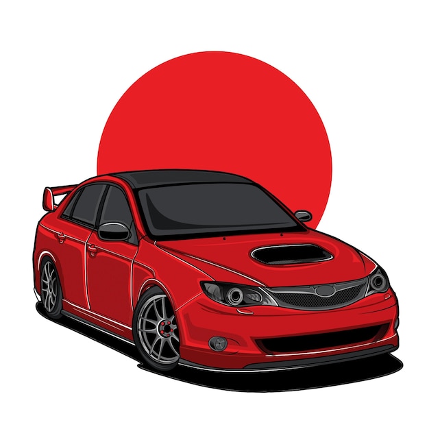 Modern and Sport Car Illustration