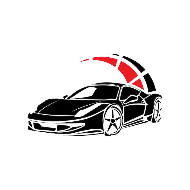 Vector modern sports car logo