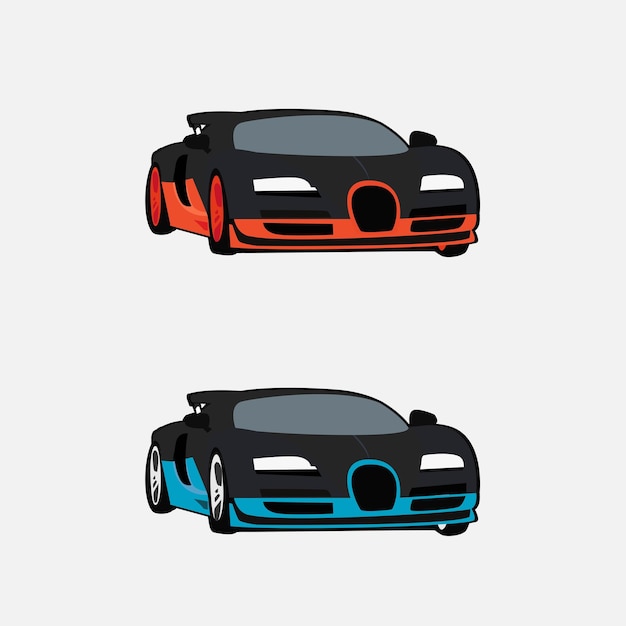 modern sports car vector illustration