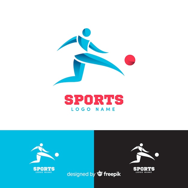 Vector modern sports logotype collection