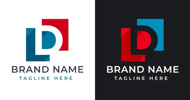 Modern Square D Letter Logo Design