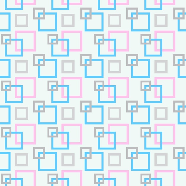 Modern square wallpaper seamless pattern